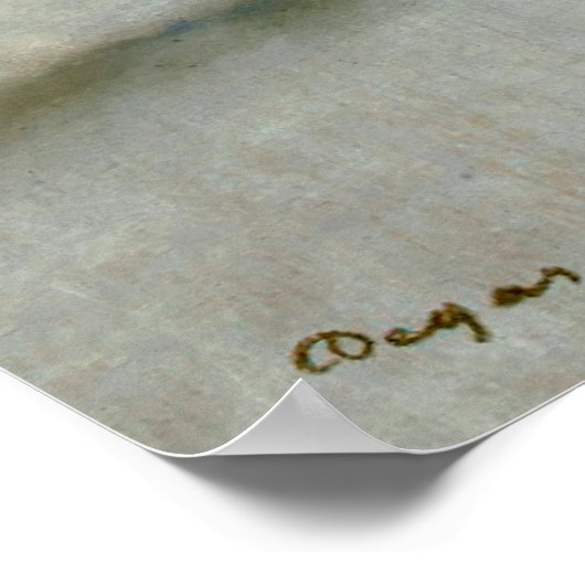 Dancer in de groenen - Edgar Degas Poster (Hoek)