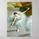 Dancer in de groenen - Edgar Degas Poster (Voorkant)