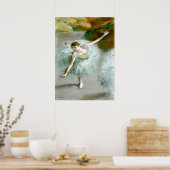 Dancer in de groenen - Edgar Degas Poster (Keuken)