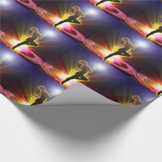 Dancer in de schijnwerpers cadeaupapier (Hoek)