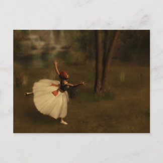 Dancer in de tuin briefkaart