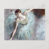 Dancer in Groen door Edgar Degas Briefkaart (Voorkant)