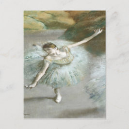 Dancer in Groen door Edgar Degas Briefkaart