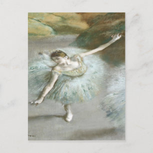 Dancer in Groen door Edgar Degas Briefkaart