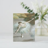 Dancer in Groen door Edgar Degas Briefkaart (Staand voorkant)