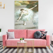 Dancer in Groen door Edgar Degas Canvas Afdruk (Insitu (Woonkamer))