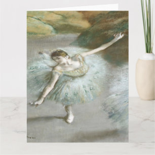 Dancer in Groen door Edgar Degas Kaart