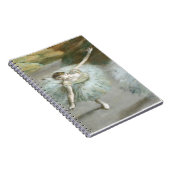 Dancer in Groen door Edgar Degas Notitieboek (Rechterzijde)