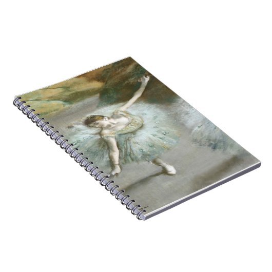 Dancer in Groen door Edgar Degas Notitieboek (Rechterzijde)