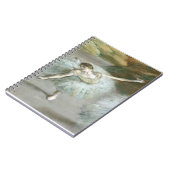 Dancer in Groen door Edgar Degas Notitieboek (Linkerzijde)