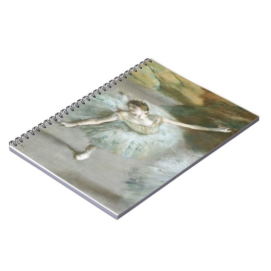 Dancer in Groen door Edgar Degas Notitieboek (Linkerzijde)