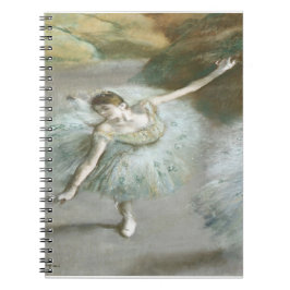 Dancer in Groen door Edgar Degas Notitieboek