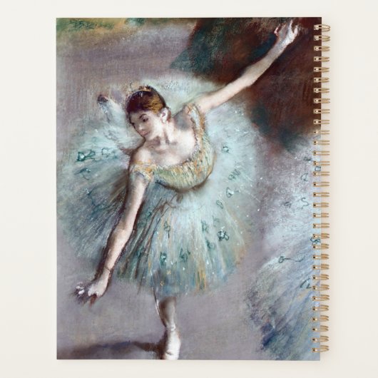 Dancer in Groen door Edgar Degas Planner (Achterkant)
