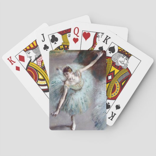Dancer in Groen door Edgar Degas Pokerkaarten (Achterkant)