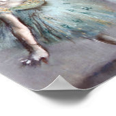 Dancer in Groen door Edgar Degas Poster (Hoek)