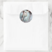 Dancer in Groen door Edgar Degas Ronde Sticker (Tas)