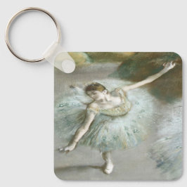 Dancer in Groen door Edgar Degas Sleutelhanger