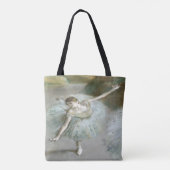 Dancer in Groen door Edgar Degas Tote Bag (Achterkant)