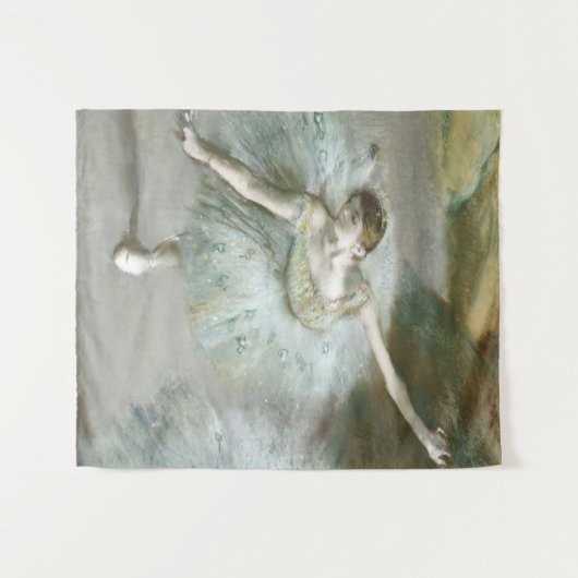 Dancer in Groen door Edgar Degas Wandkleed (Voorkant (horizontaal))