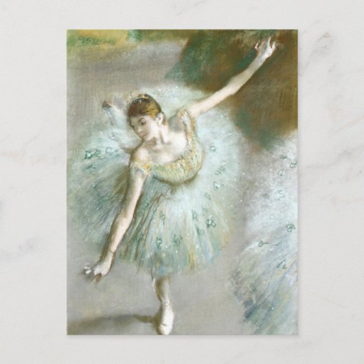 Dancer in Groen, Edgar Degas Briefkaart (Voorkant)