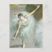 Dancer in Groen | Edgar Degas Briefkaart (Voorkant)