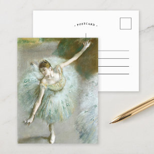 Dancer in Groen   Edgar Degas Briefkaart