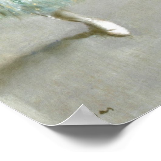 Dancer in Groen, Edgar Degas Poster (Hoek)