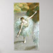 Dancer in Groen, Edgar Degas Poster (Voorkant)