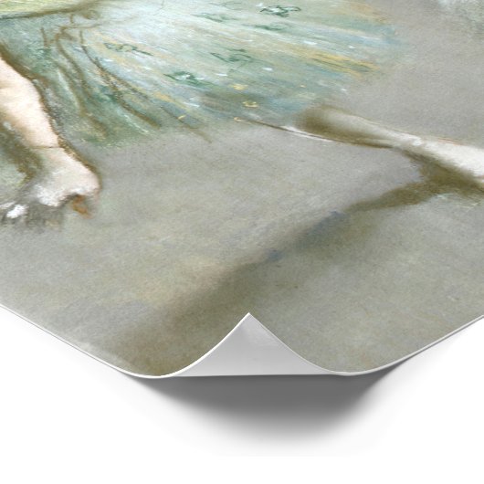 Dancer in Groen | Edgar Degas Poster (Hoek)