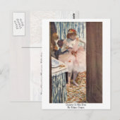 Dancer in haar doos door Edgar Degas Briefkaart (Voorkant / Achterkant)