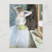 Dancer in haar kleedkamer door Edgar Degas Briefkaart (Voorkant)