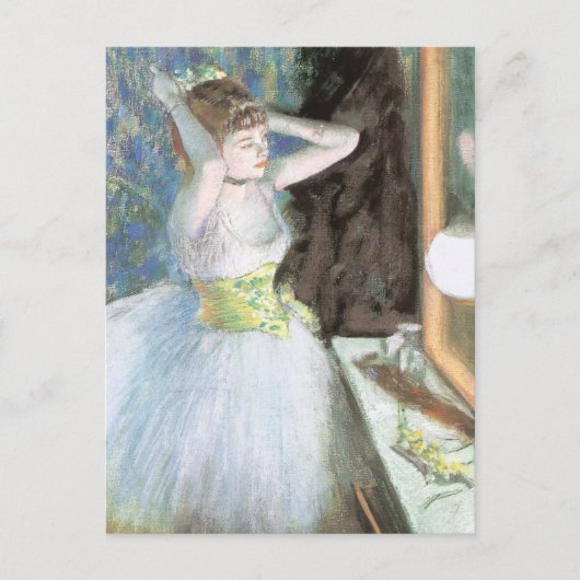 Dancer in haar kleedkamer door Edgar Degas Briefkaart (Voorkant)