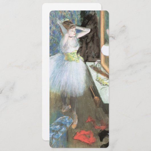 Dancer in haar kleedkamer door Edgar Degas Kaart (Voorkant / Achterkant)