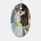 Dancer in haar kleedkamer door Edgar Degas Keramisch Ornament (Rechts)