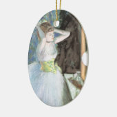 Dancer in haar kleedkamer door Edgar Degas Keramisch Ornament (Links)