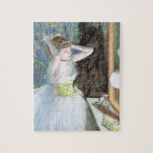 Dancer in haar kleedkamer door Edgar Degas Legpuzzel (Verticaal)