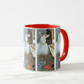 Dancer in haar kleedkamer door Edgar Degas Mok (Voorkant rechts)