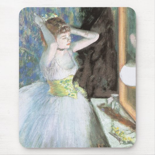 Dancer in haar kleedkamer door Edgar Degas Muismat (Voorkant)