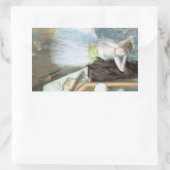 Dancer in haar kleedkamer door Edgar Degas Rechthoekige Sticker (Tas)