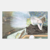 Dancer in haar kleedkamer door Edgar Degas Rechthoekige Sticker (Voorkant)