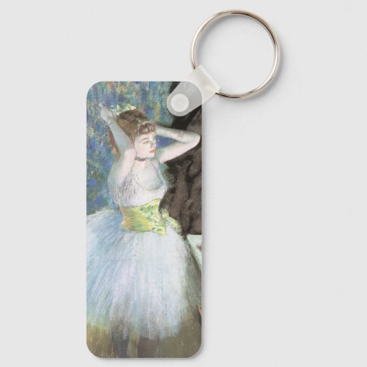 Dancer in haar kleedkamer door Edgar Degas Sleutelhanger (Achterkant)