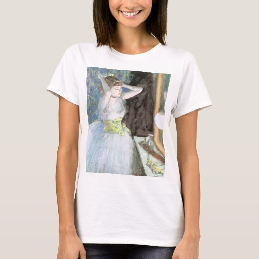 Dancer in haar kleedkamer door Edgar Degas T-shirt (Voorkant)