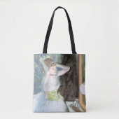 Dancer in haar kleedkamer door Edgar Degas Tote Bag (Voorkant)