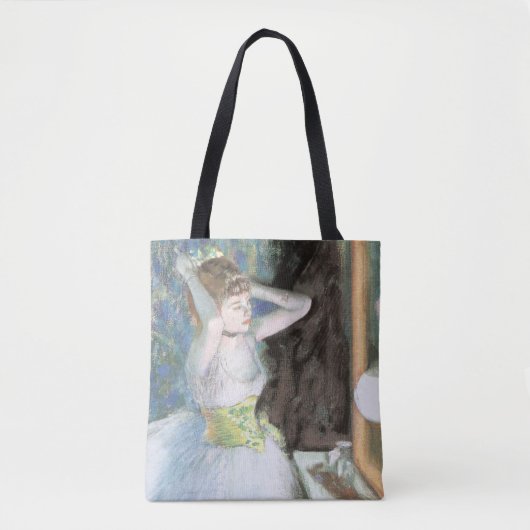 Dancer in haar kleedkamer door Edgar Degas Tote Bag (Voorkant)