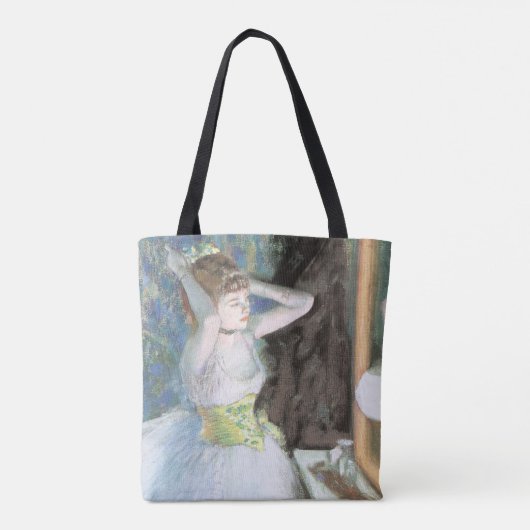 Dancer in haar kleedkamer door Edgar Degas Tote Bag (Achterkant)
