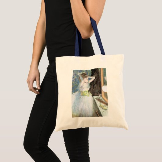 Dancer in haar kleedkamer door Edgar Degas Tote Bag (Voorkant (product))