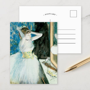 Dancer in haar kleedkamer   Edgar Degas Briefkaart