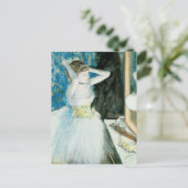 Dancer in haar kleedkamer | Edgar Degas Briefkaart (Staand voorkant)