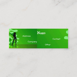 Dancer in het groen mini visitekaartje