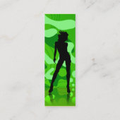 Dancer in het groen mini visitekaartje (Achterkant)
